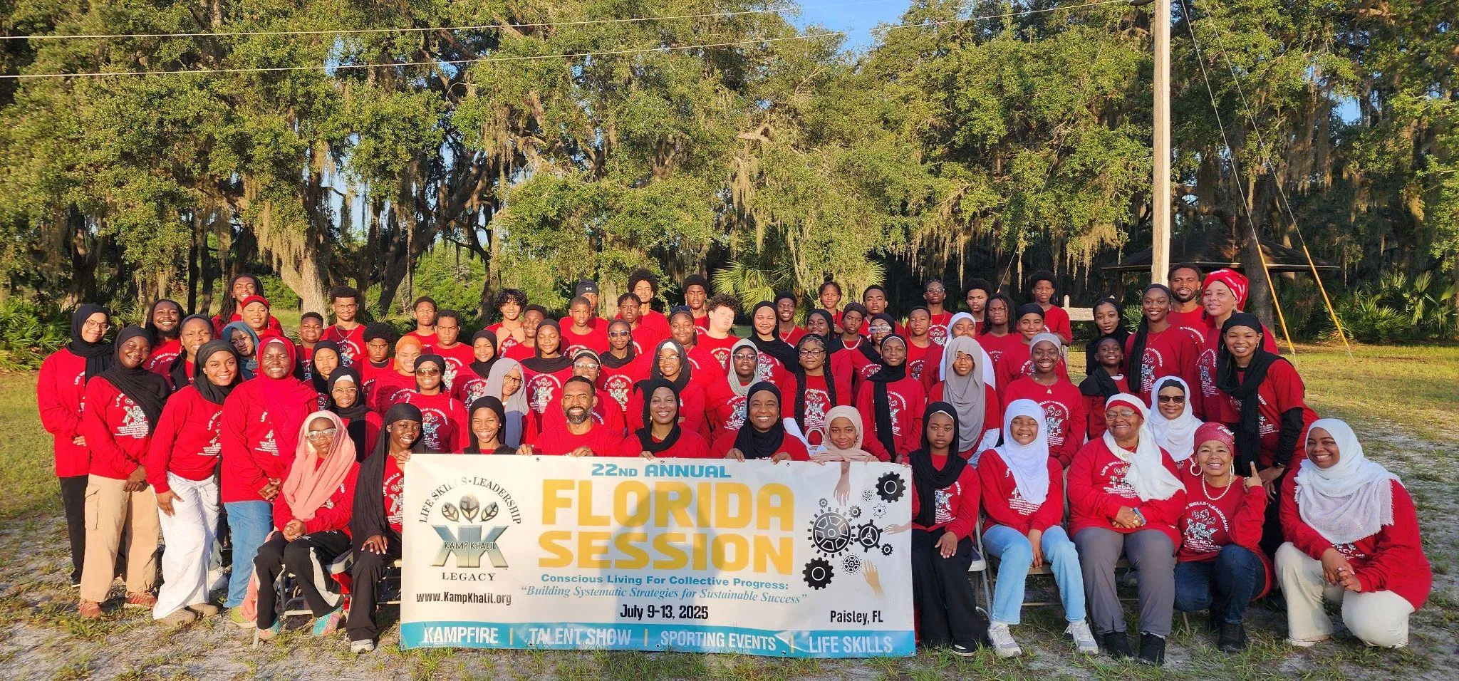 Group photo from Kamp Khalil's 22nd Annual Florida Session