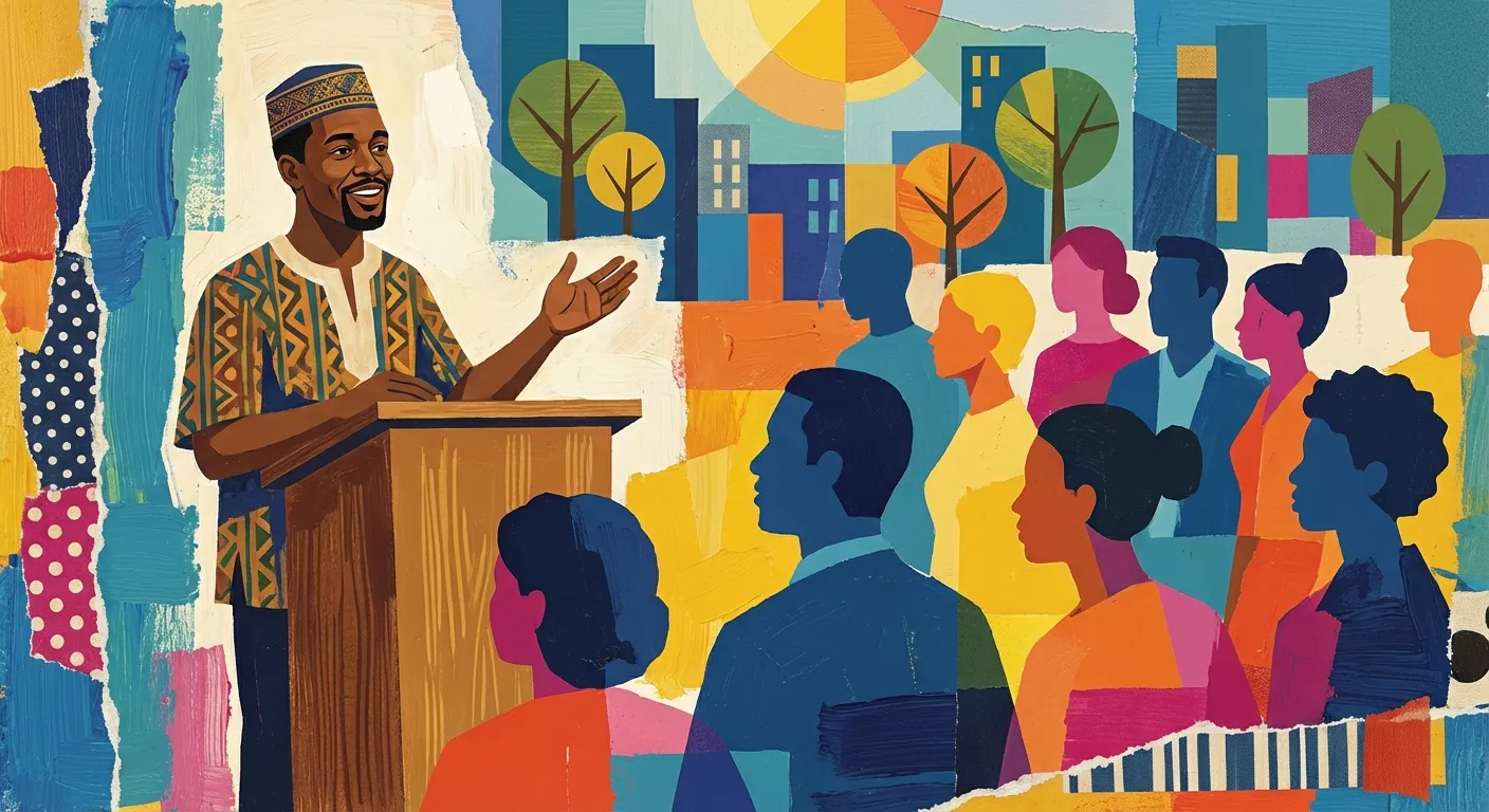 Dr. Joshua Salaam addressing the community