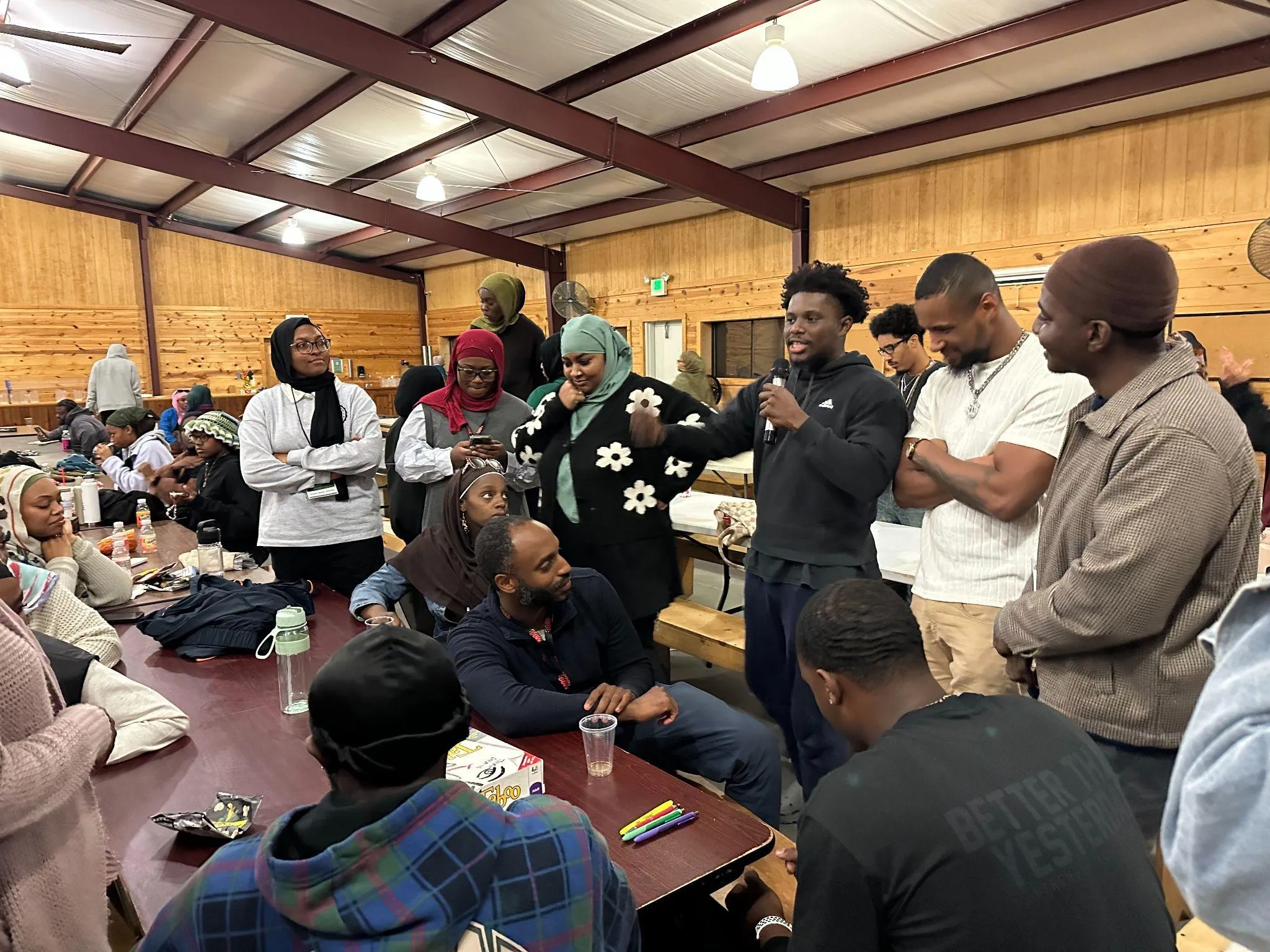 Community gathering at Muslim Culture Con retreat